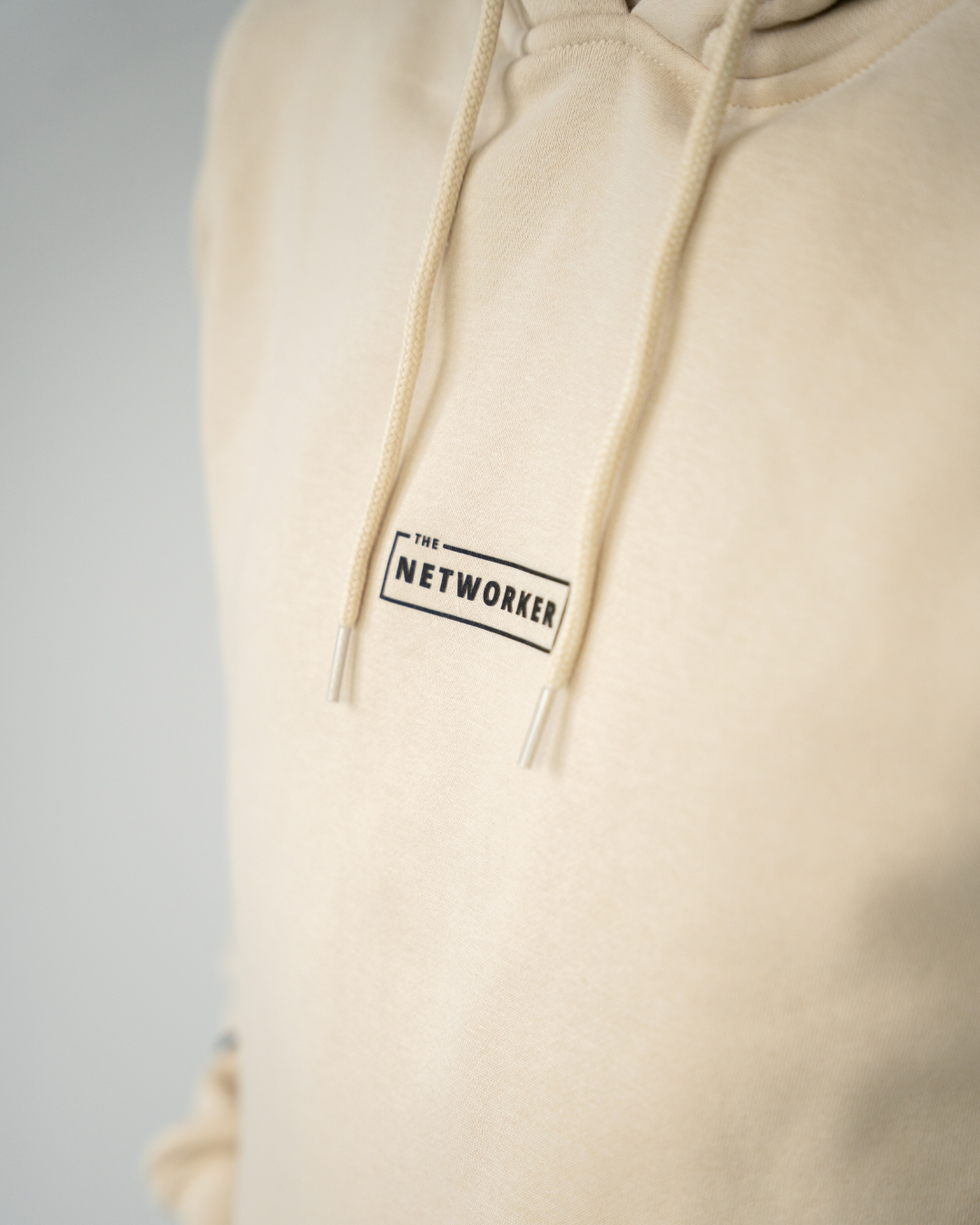 Hoodie THE NETWORKER in beige