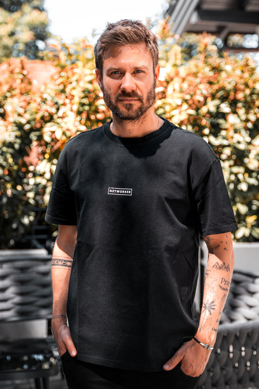 Oversize T-Shirt  THE NETWORKER in schwarz
