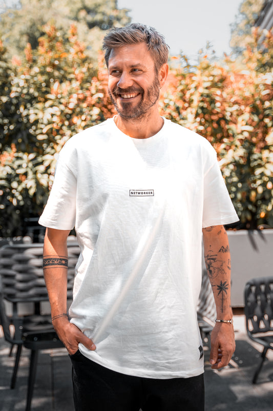 Oversize T-Shirt  THE NETWORKER in off-white