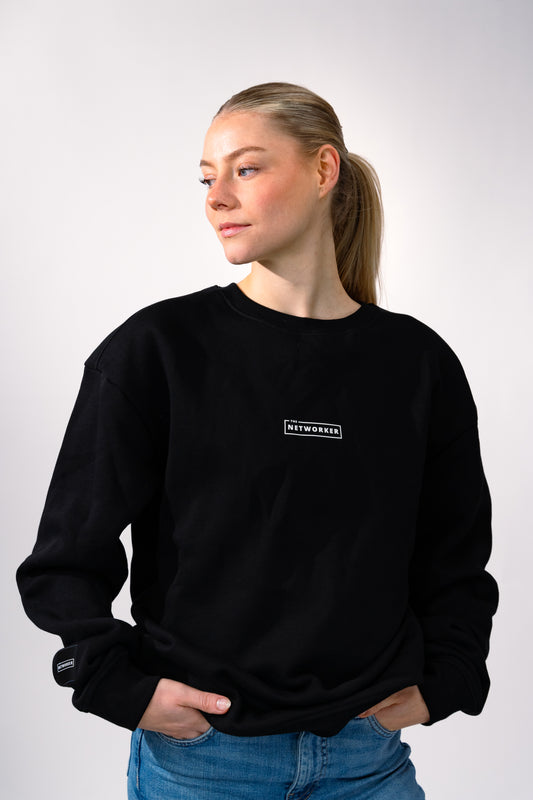 Crewneck THE NETWORKER in schwarz
