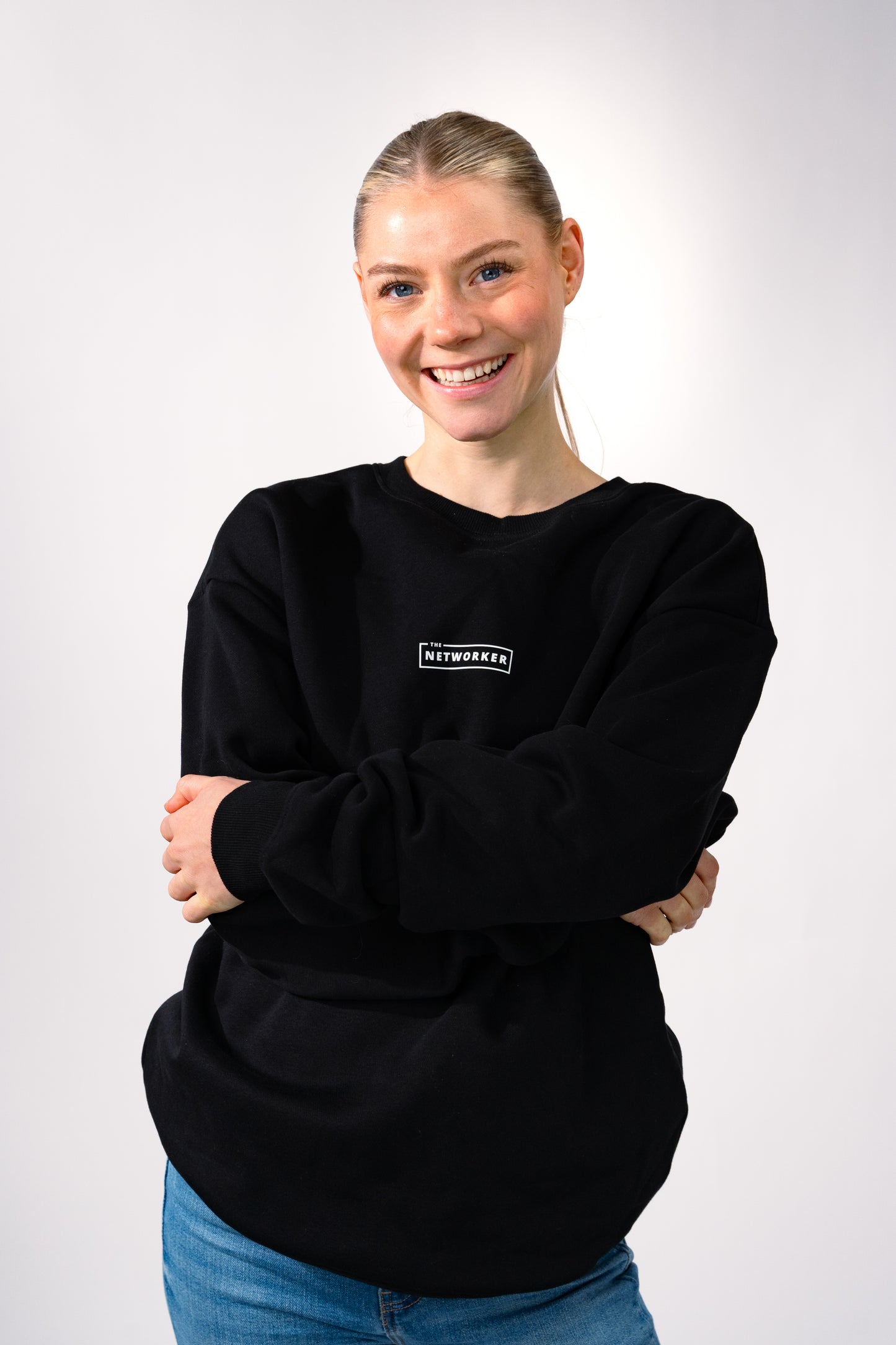 Crewneck THE NETWORKER in schwarz