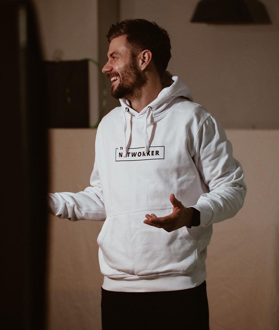 LIMITED "The Networker" Hoodie in weiß